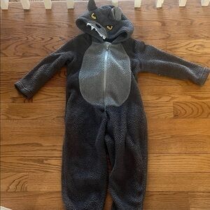 Cozy Gray Wolf Kids One Piece